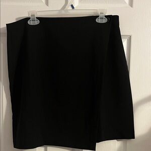 Banana Republic Classic Black Wrap Mini Skirt